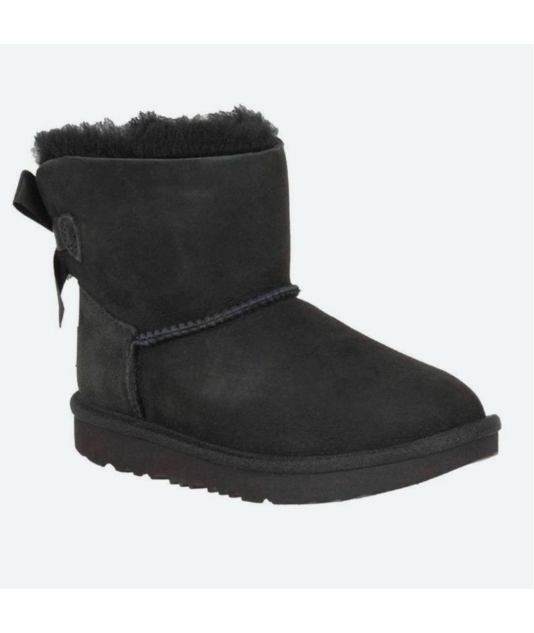 UGG AUSTRALIA Черные кожаные полусапоги, фото 2