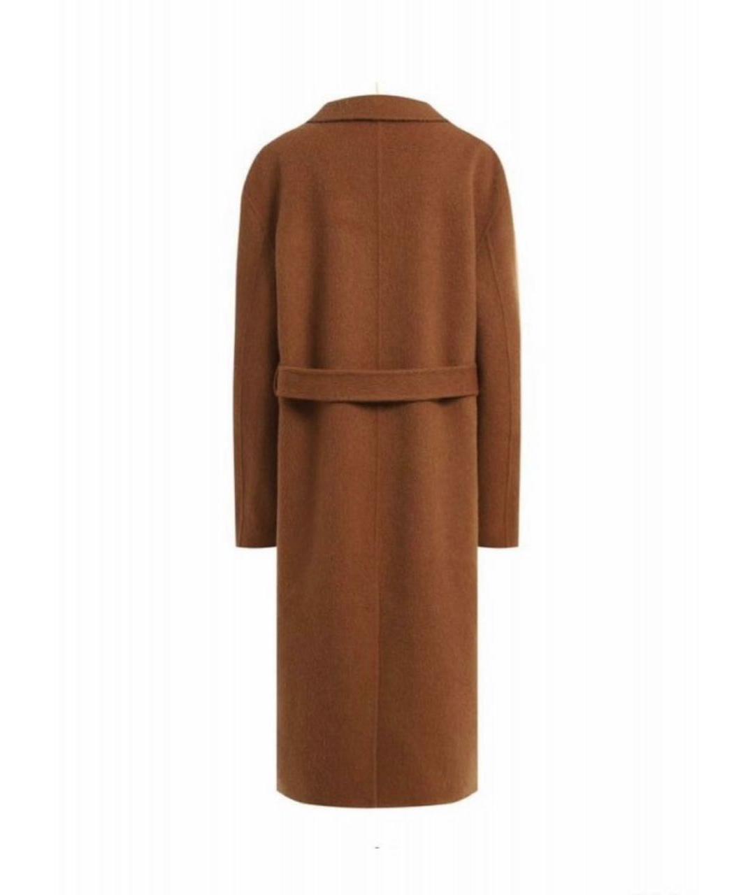 ACNE STUDIOS Коричневое шерстяное пальто, фото 4