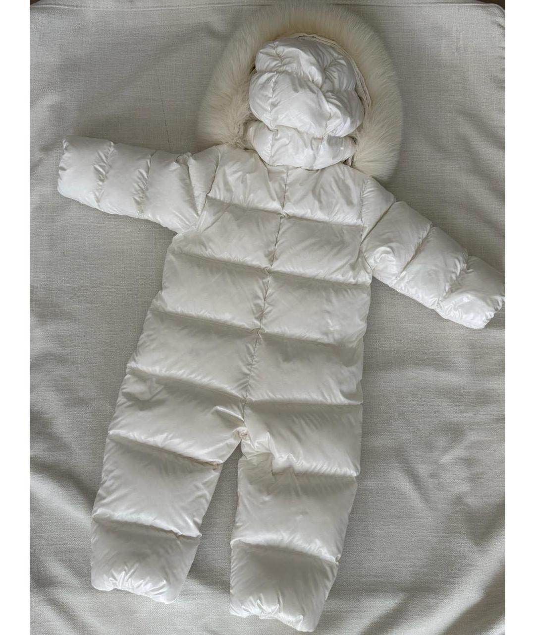 MONCLER KIDS Белый комбинезон, фото 2