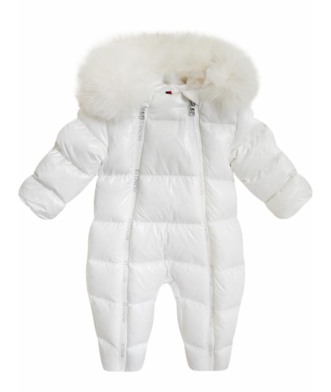 MONCLER KIDS Белый комбинезон, фото 1