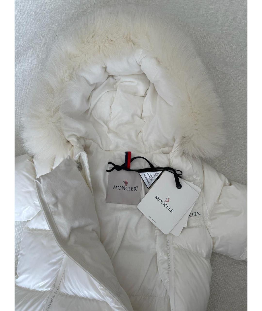 MONCLER KIDS Белый комбинезон, фото 6