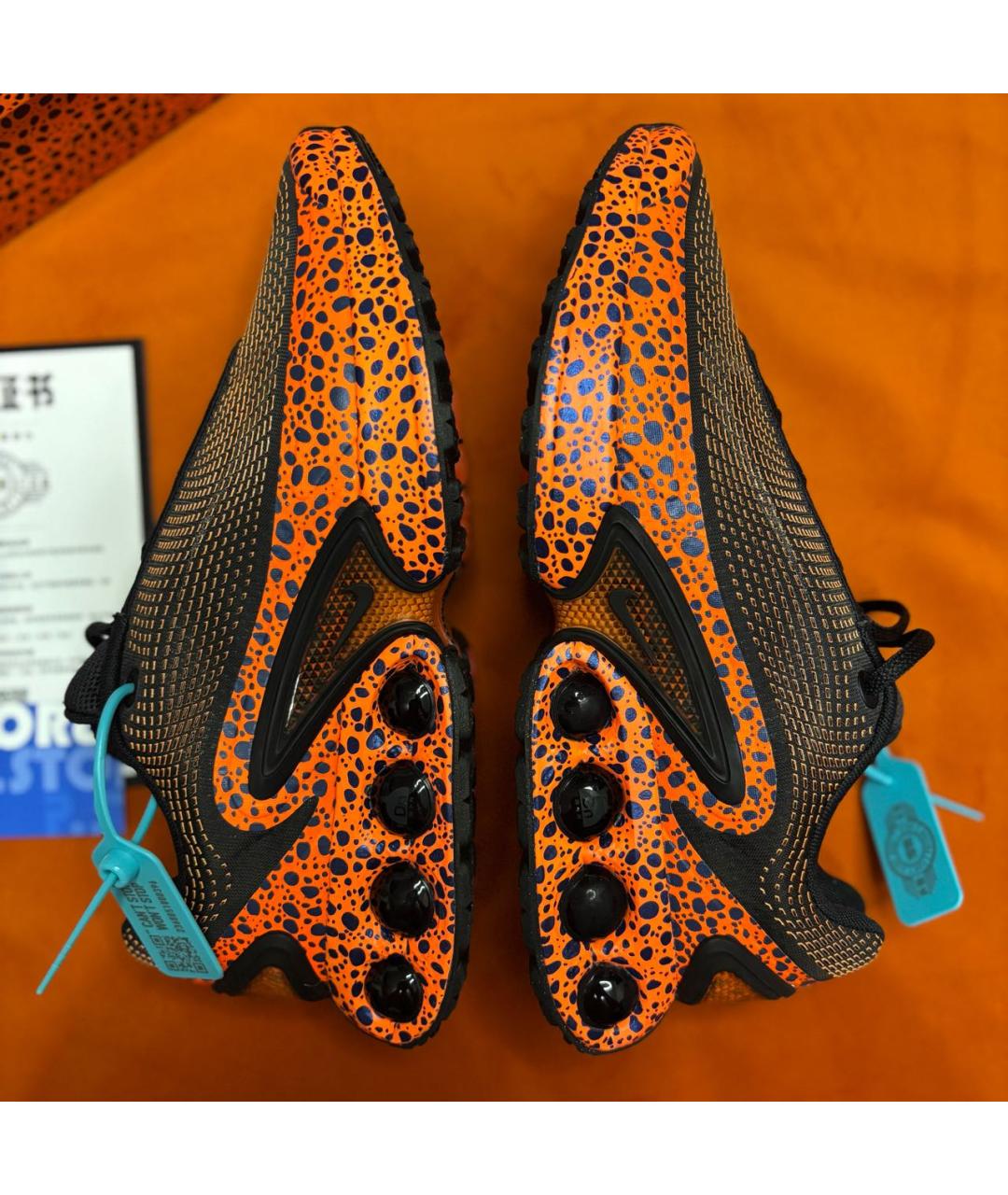 NIKE Оранжевое синтетические низкие кроссовки / кеды, фото 5