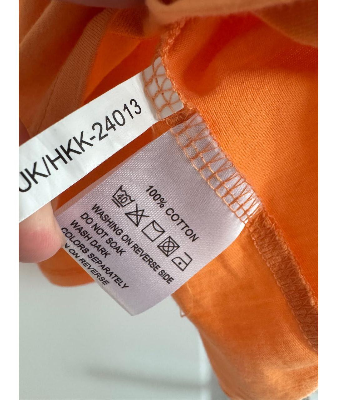 YVES SAINT LAURENT VINTAGE Оранжевая футболка, фото 5