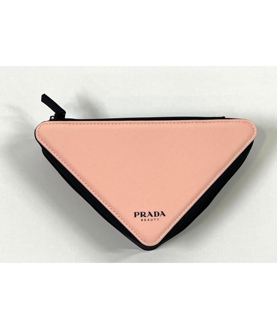 PRADA Коралловая тканевая косметичка, фото 2