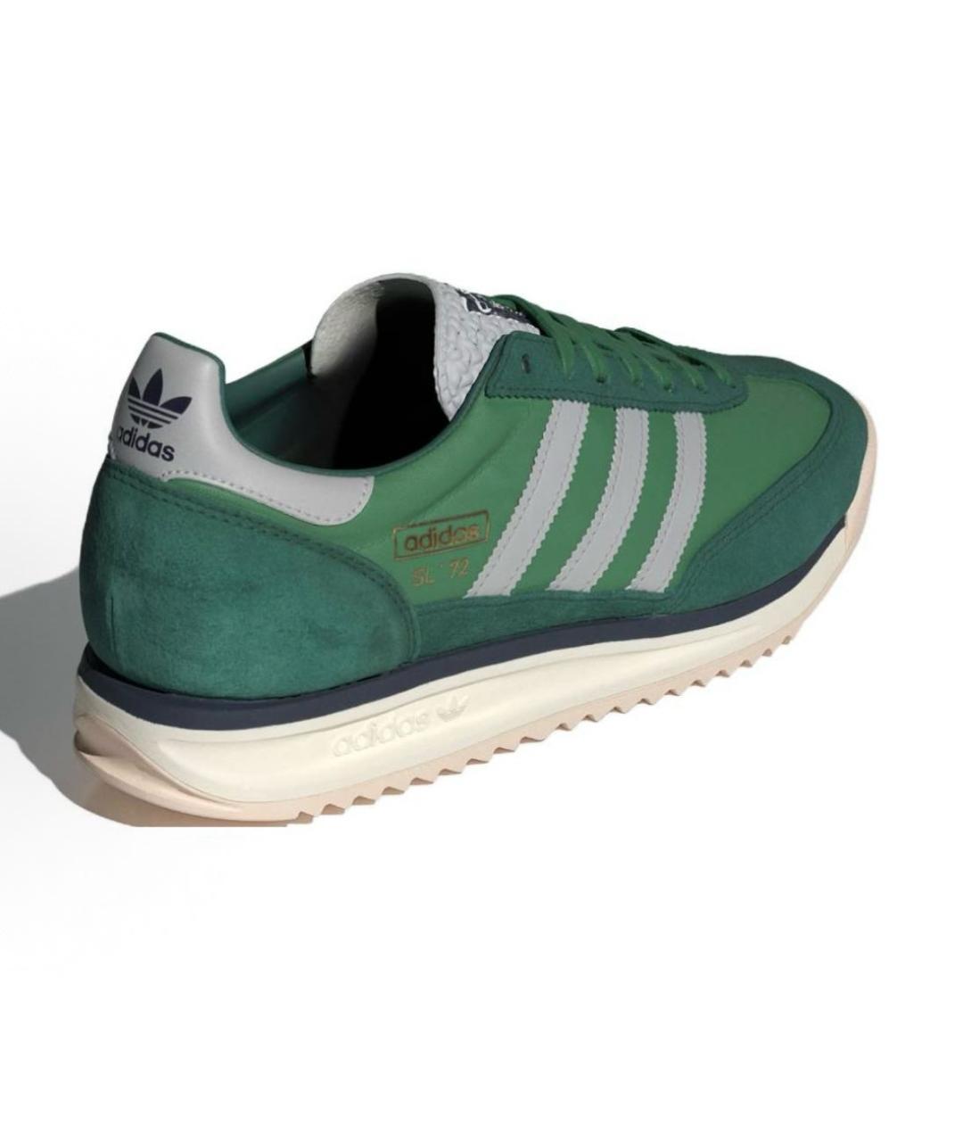 ADIDAS Зеленые замшевые низкие кроссовки / кеды, фото 4