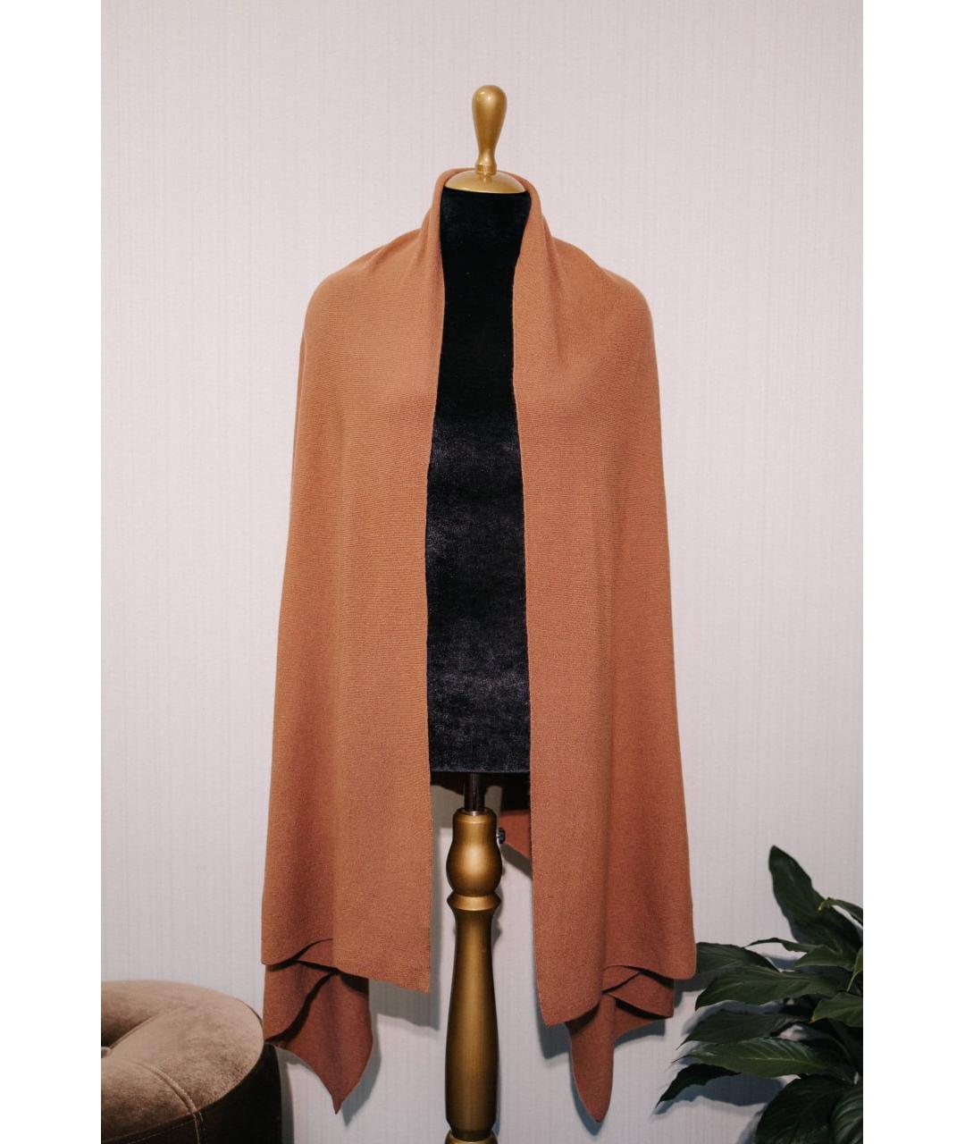 GENTRY PORTOFINO Коралловый кашемировый шарф, фото 5