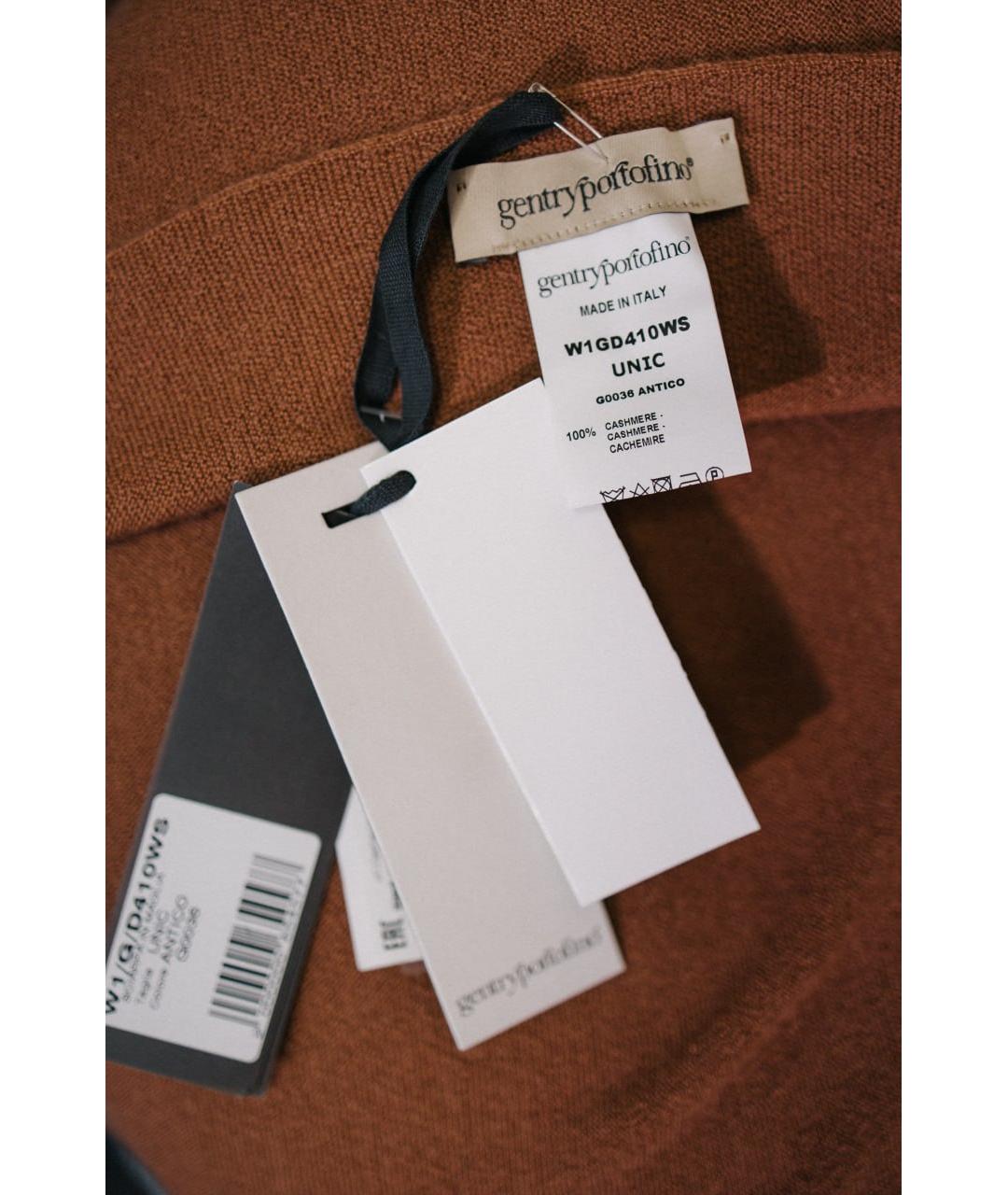 GENTRY PORTOFINO Коралловый кашемировый шарф, фото 4