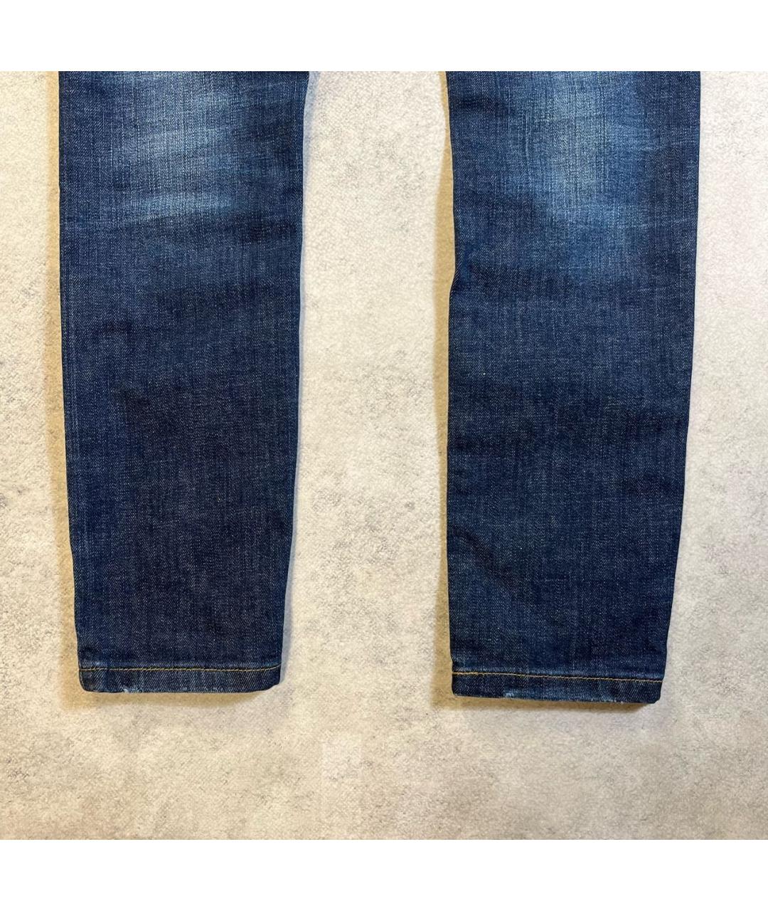 DOLCE&GABBANA Синие хлопковые джинсы скинни, фото 5