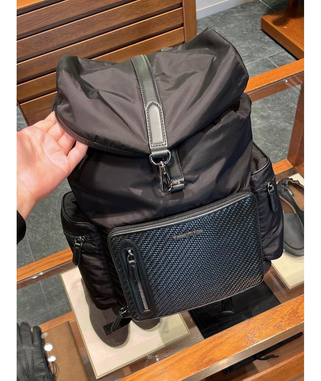 ZEGNA Черный рюкзак, фото 2