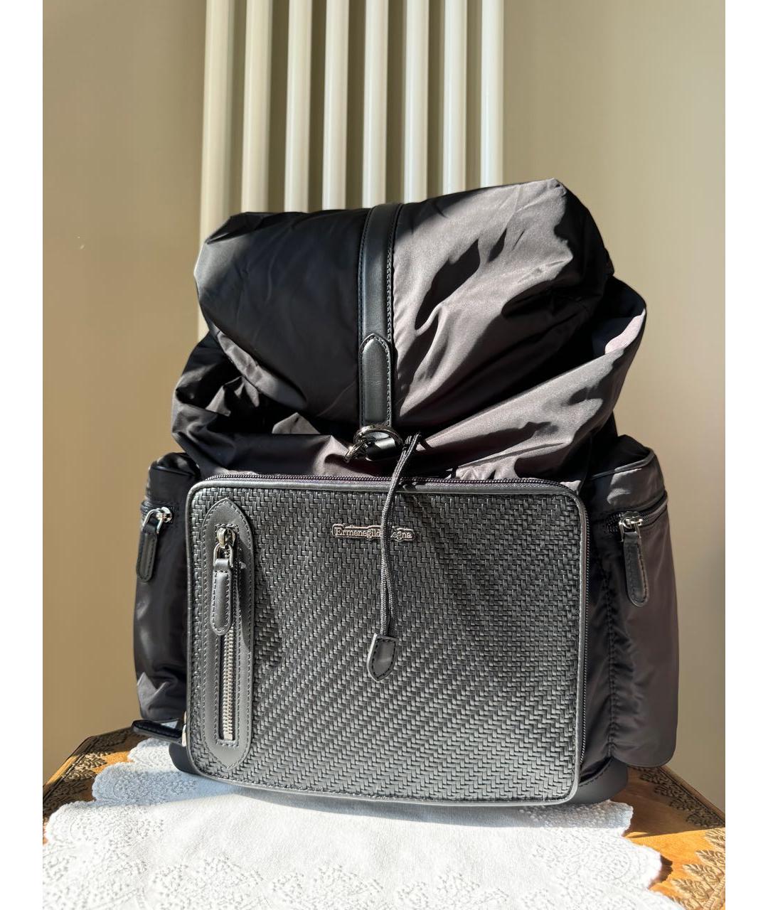 ZEGNA Черный рюкзак, фото 7