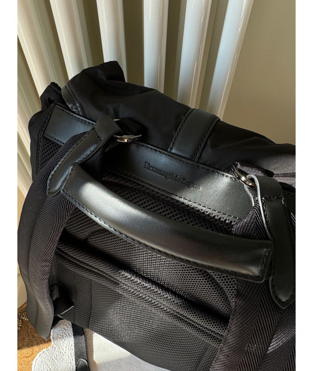 ZEGNA Черный рюкзак, фото 4