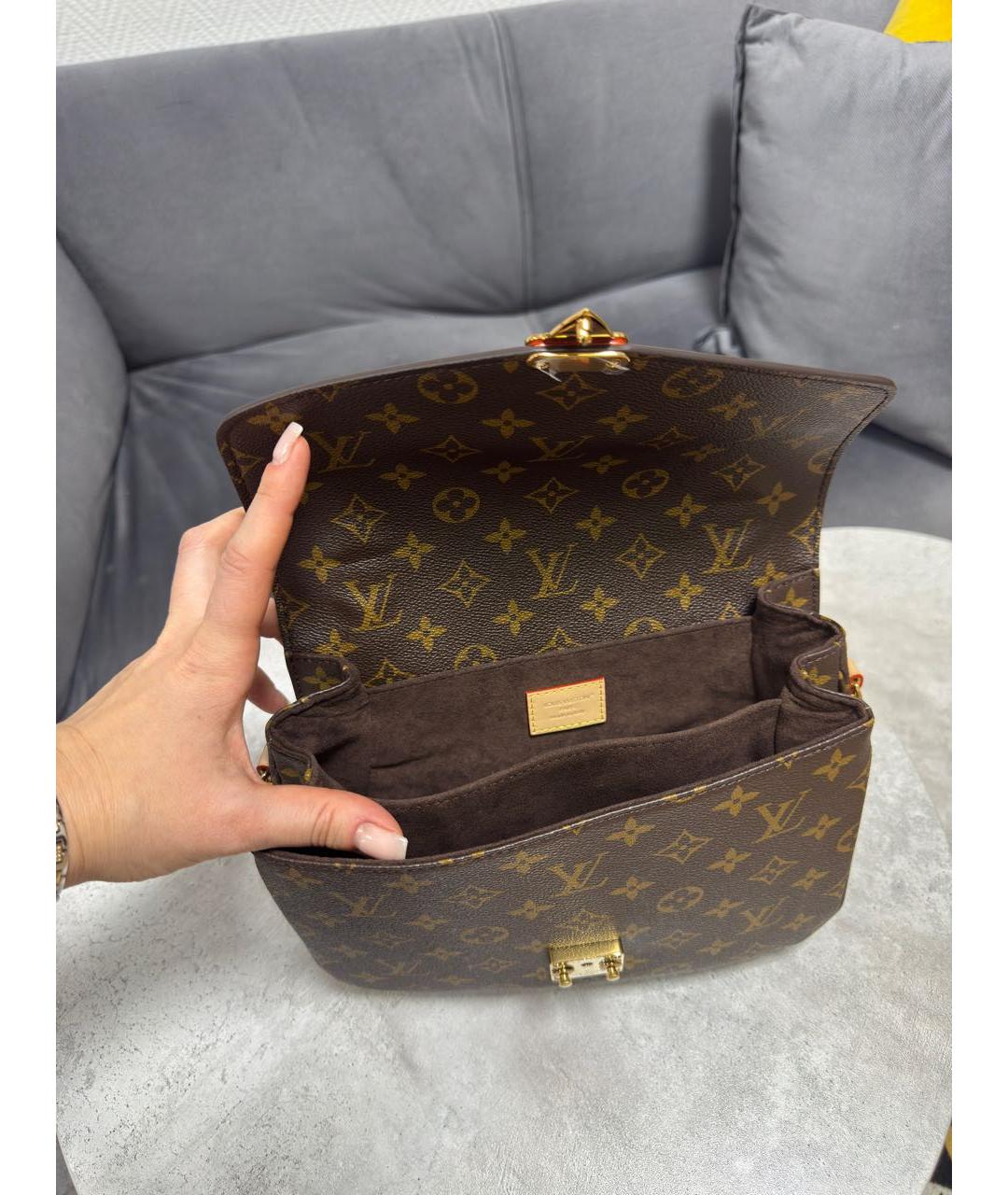 LOUIS VUITTON Коричневая сумка через плечо, фото 5