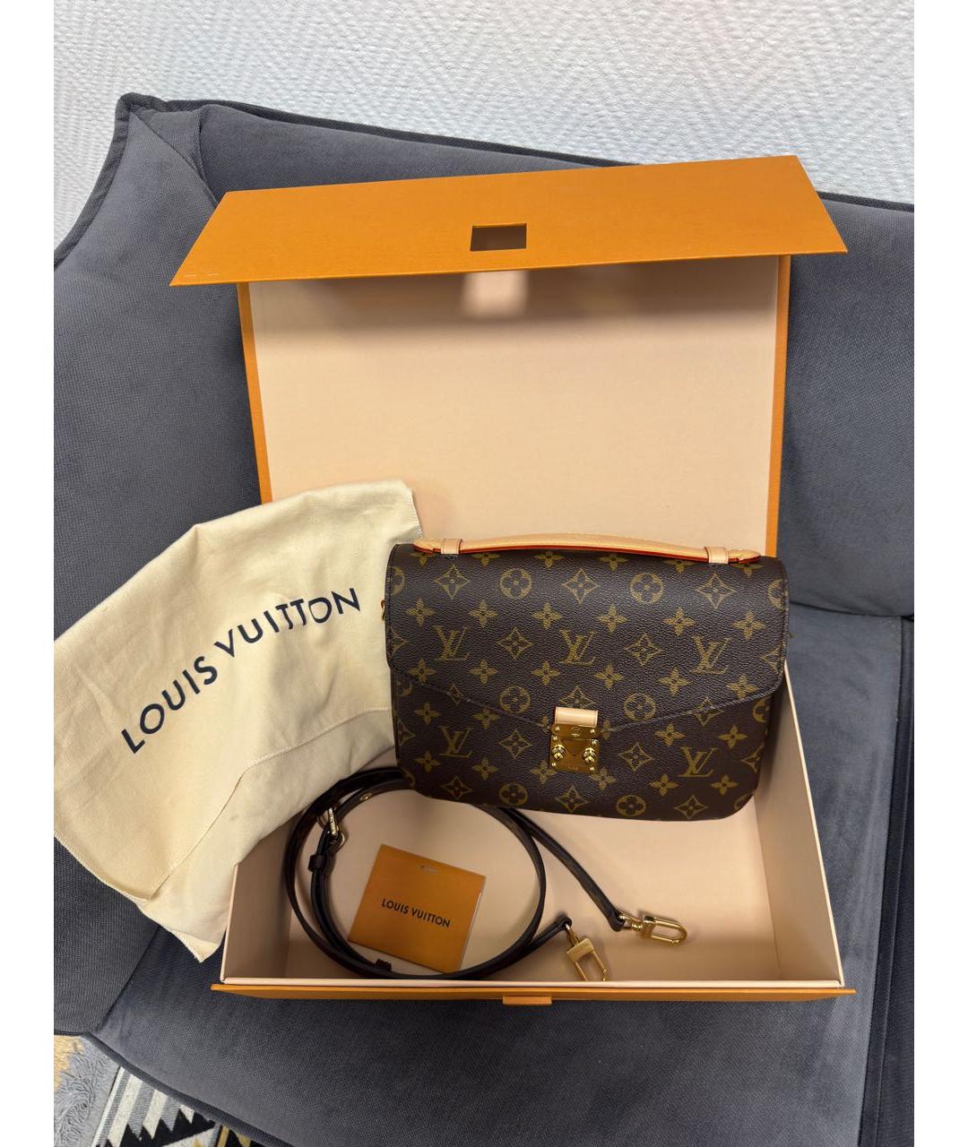 LOUIS VUITTON Коричневая сумка через плечо, фото 7