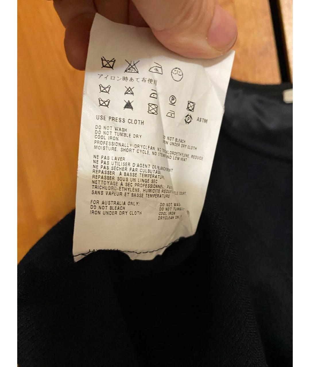 MIU MIU Темно-синяя шерстяная юбка мини, фото 4