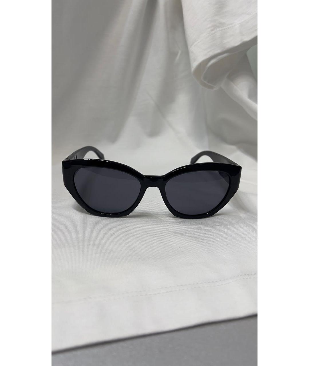 CALVIN KLEIN Черные пластиковые солнцезащитные очки, фото 5