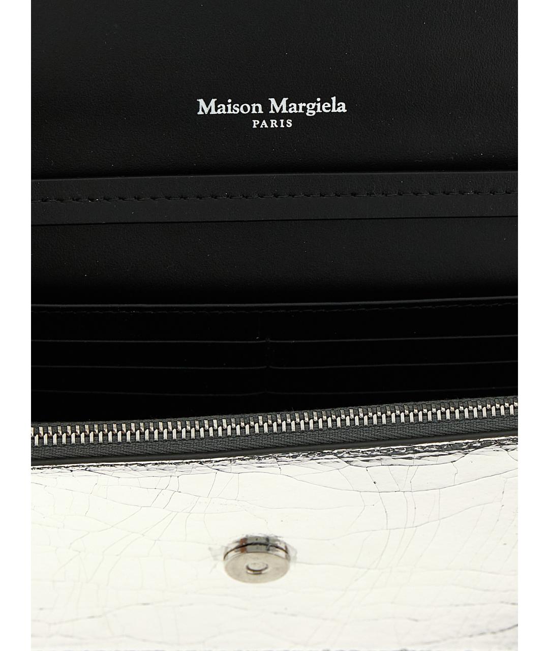 MAISON MARGIELA Серебрянный кожаный кошелек, фото 4