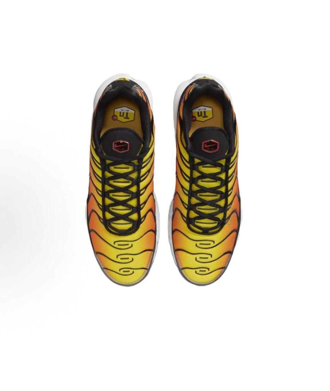 NIKE Желтые синтетические низкие кроссовки / кеды, фото 2