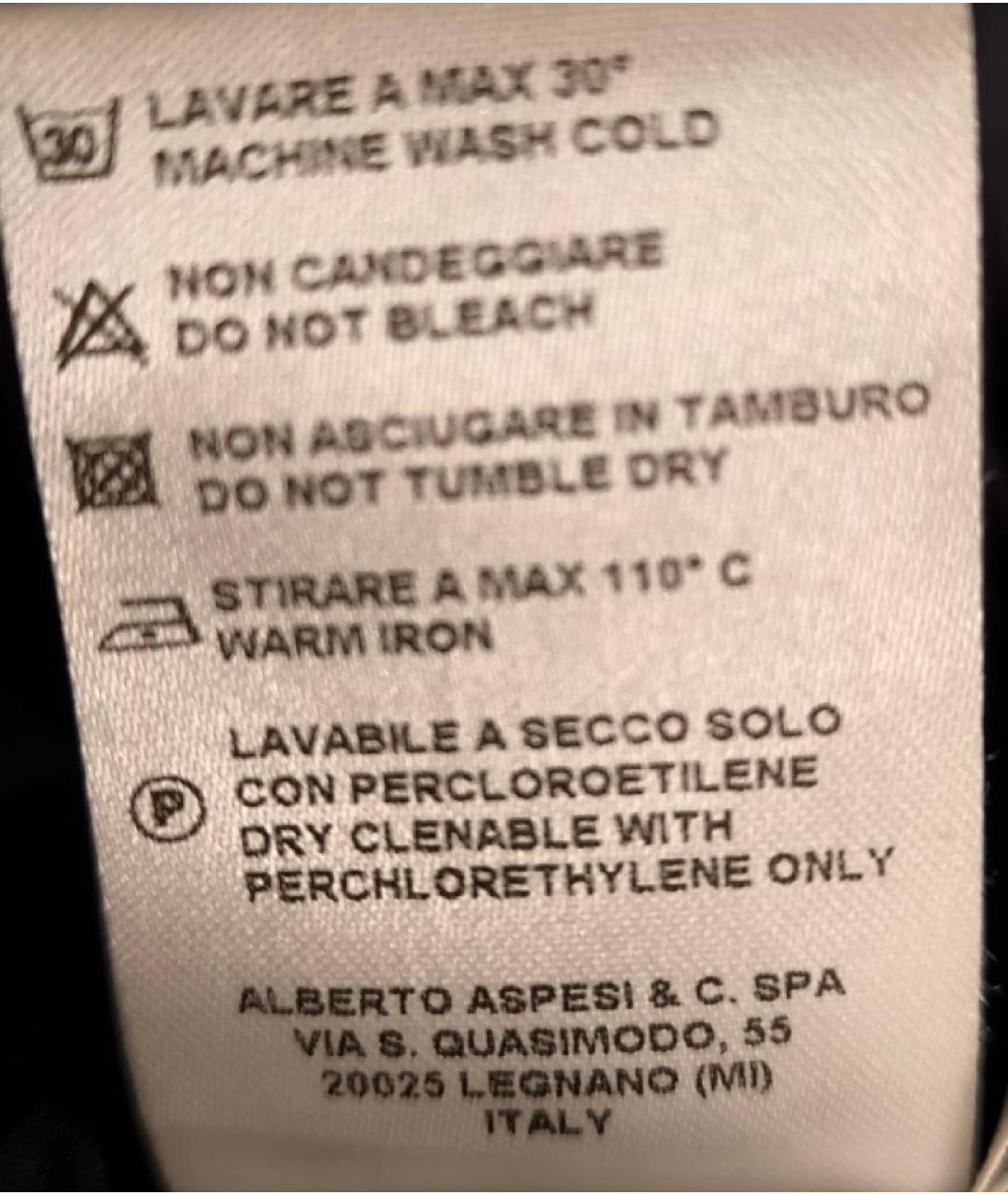 ASPESI Черный полиамидовый пуховик, фото 7