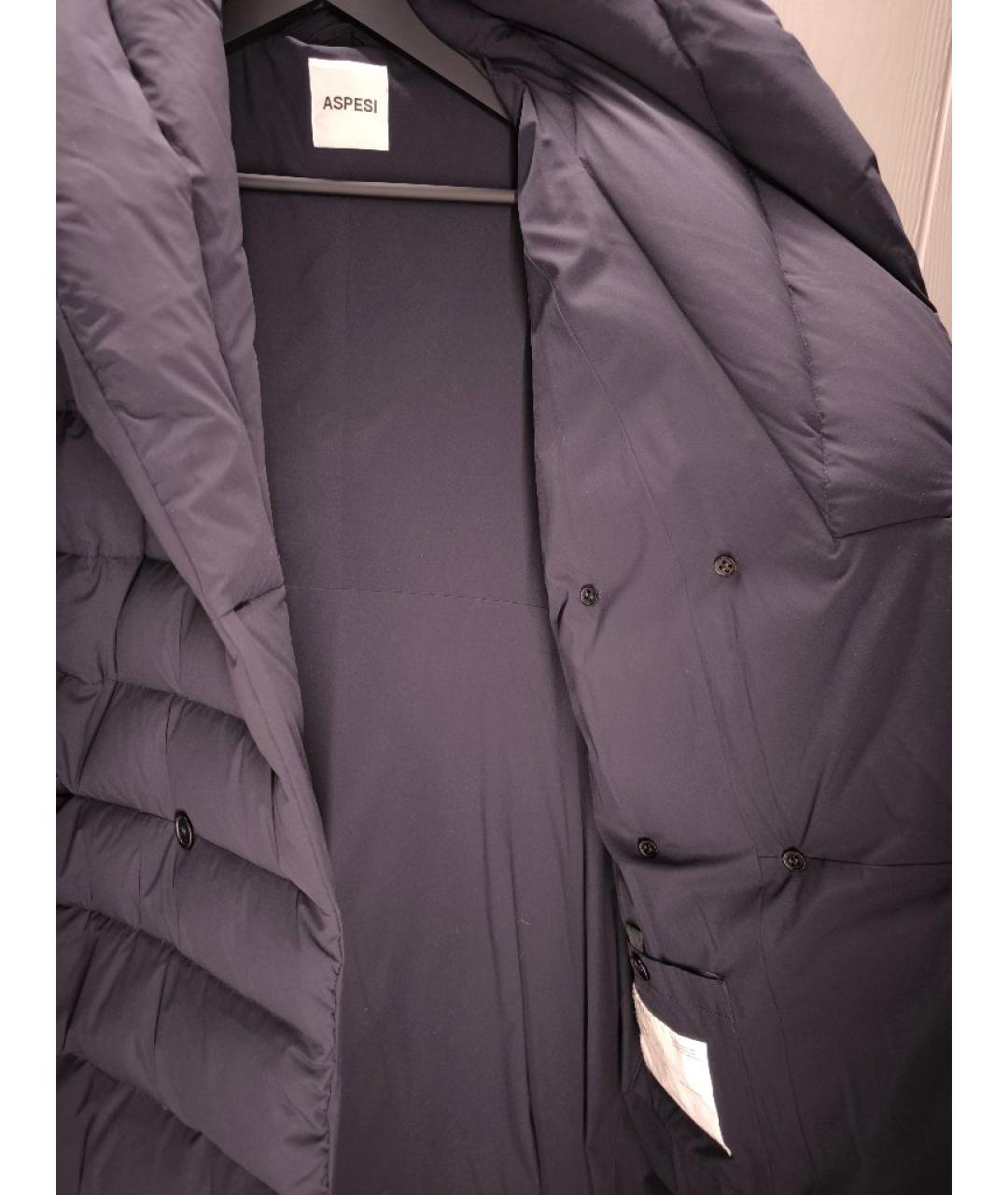 ASPESI Черный полиамидовый пуховик, фото 4