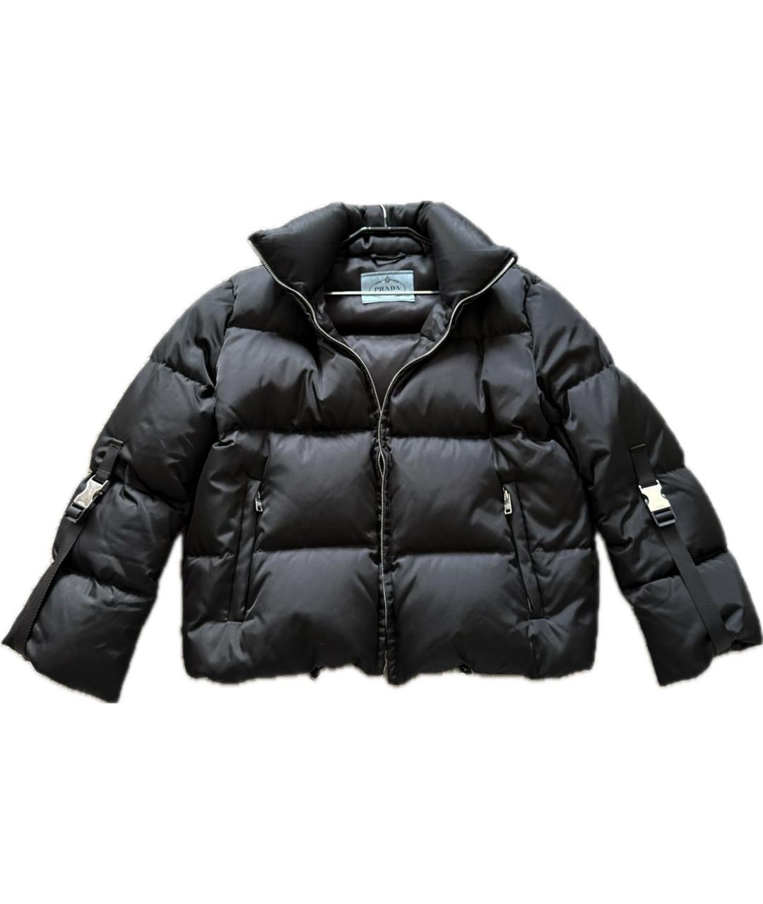 PRADA Черный полиэстеровый пуховик, фото 6