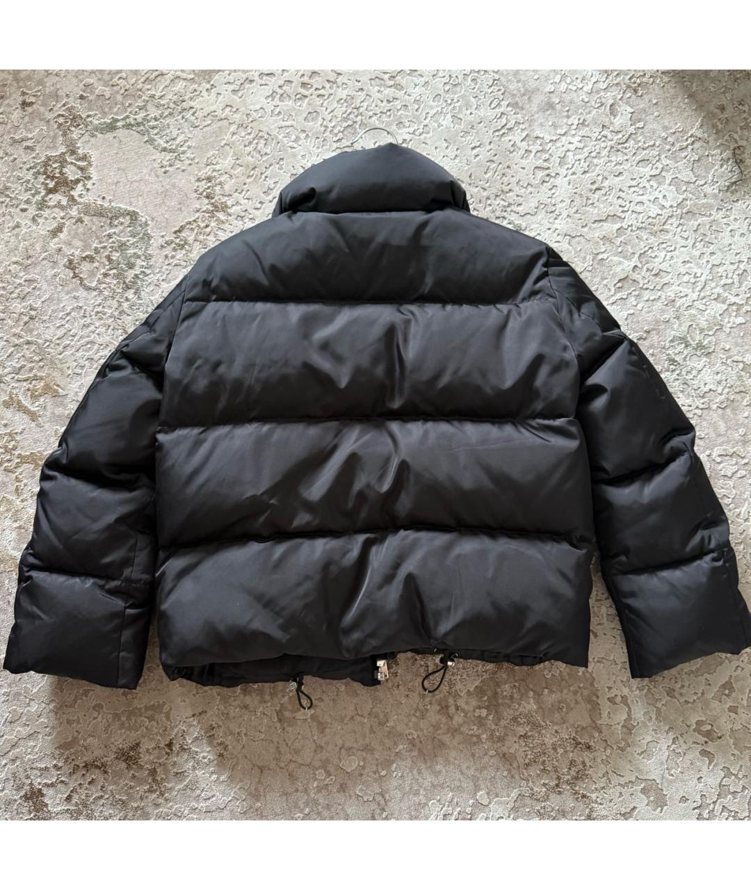 PRADA Черный полиэстеровый пуховик, фото 3