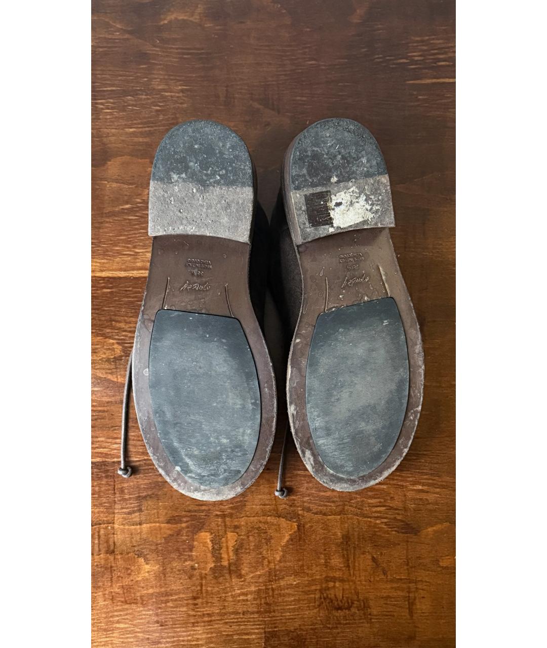 MARSELL Коричневые замшевые ботинки, фото 5