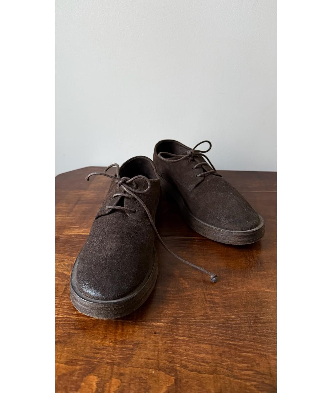 MARSELL Коричневые замшевые ботинки, фото 2