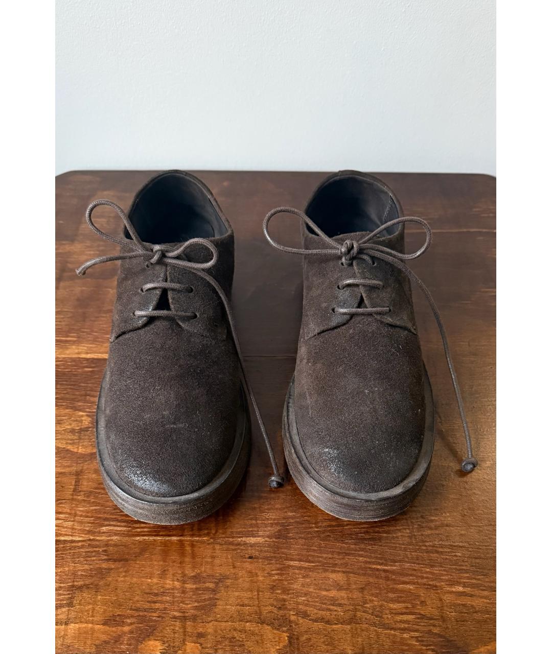 MARSELL Коричневые замшевые ботинки, фото 3