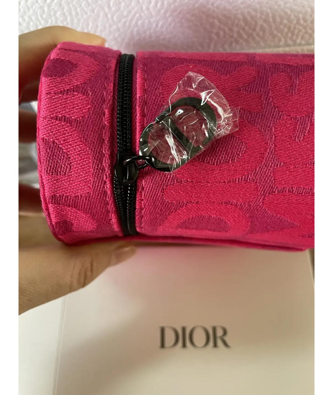 DIOR BEAUTY Розовая тканевая косметичка, фото 3
