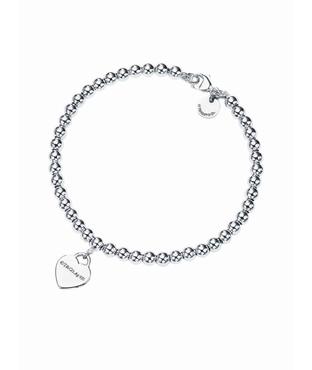 TIFFANY&CO Салатовый серебряный браслет, фото 1