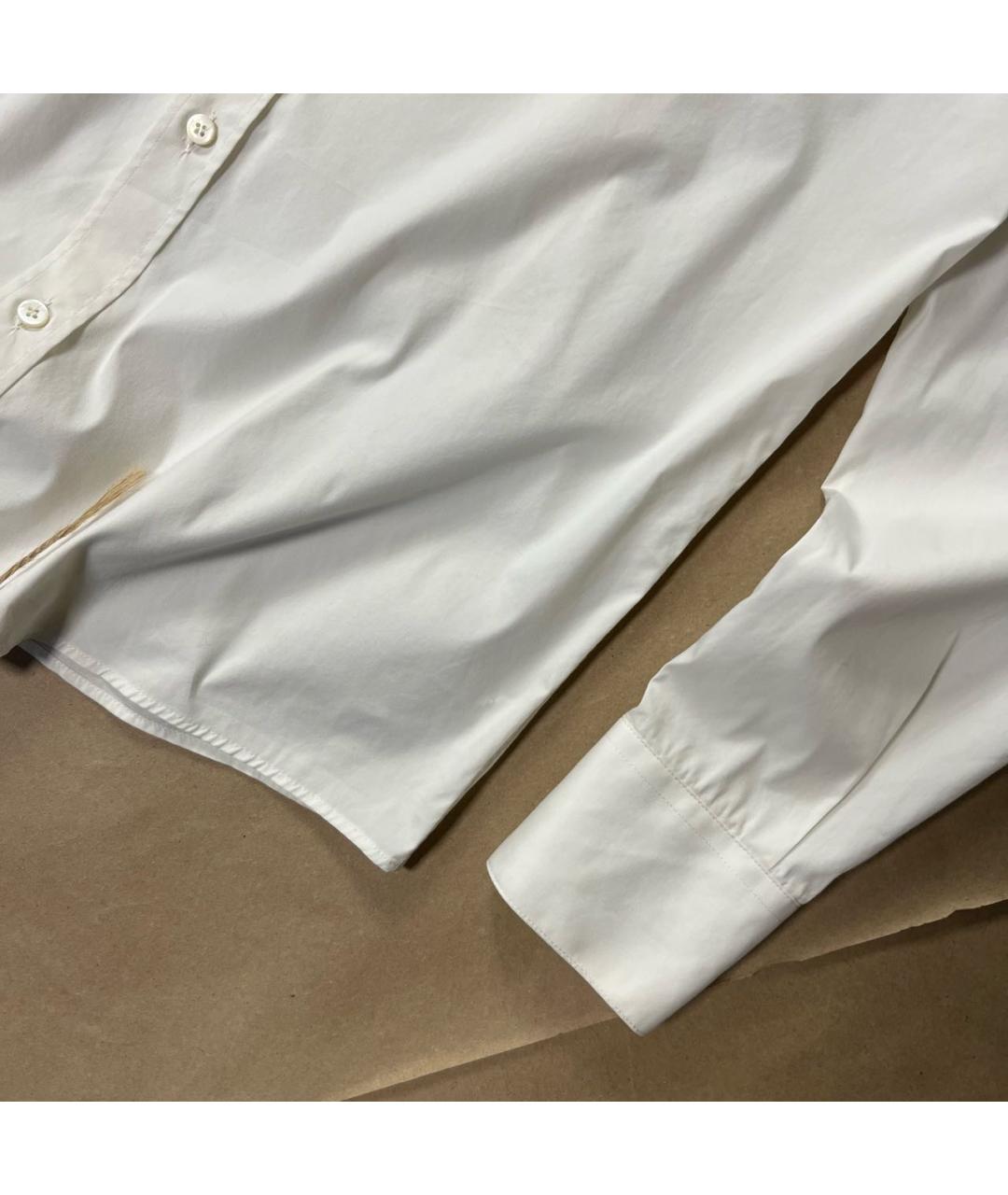 DOLCE&GABBANA Белая хлопковая классическая рубашка, фото 3