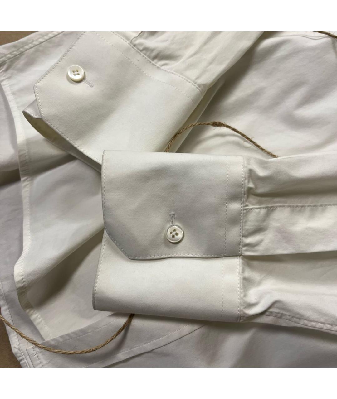 DOLCE&GABBANA Белая хлопковая классическая рубашка, фото 6