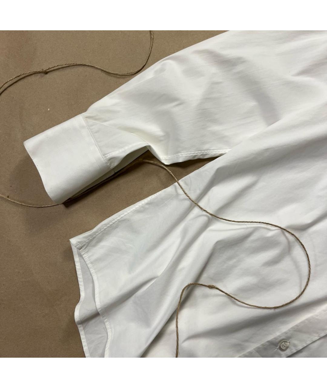 DOLCE&GABBANA Белая хлопковая классическая рубашка, фото 2