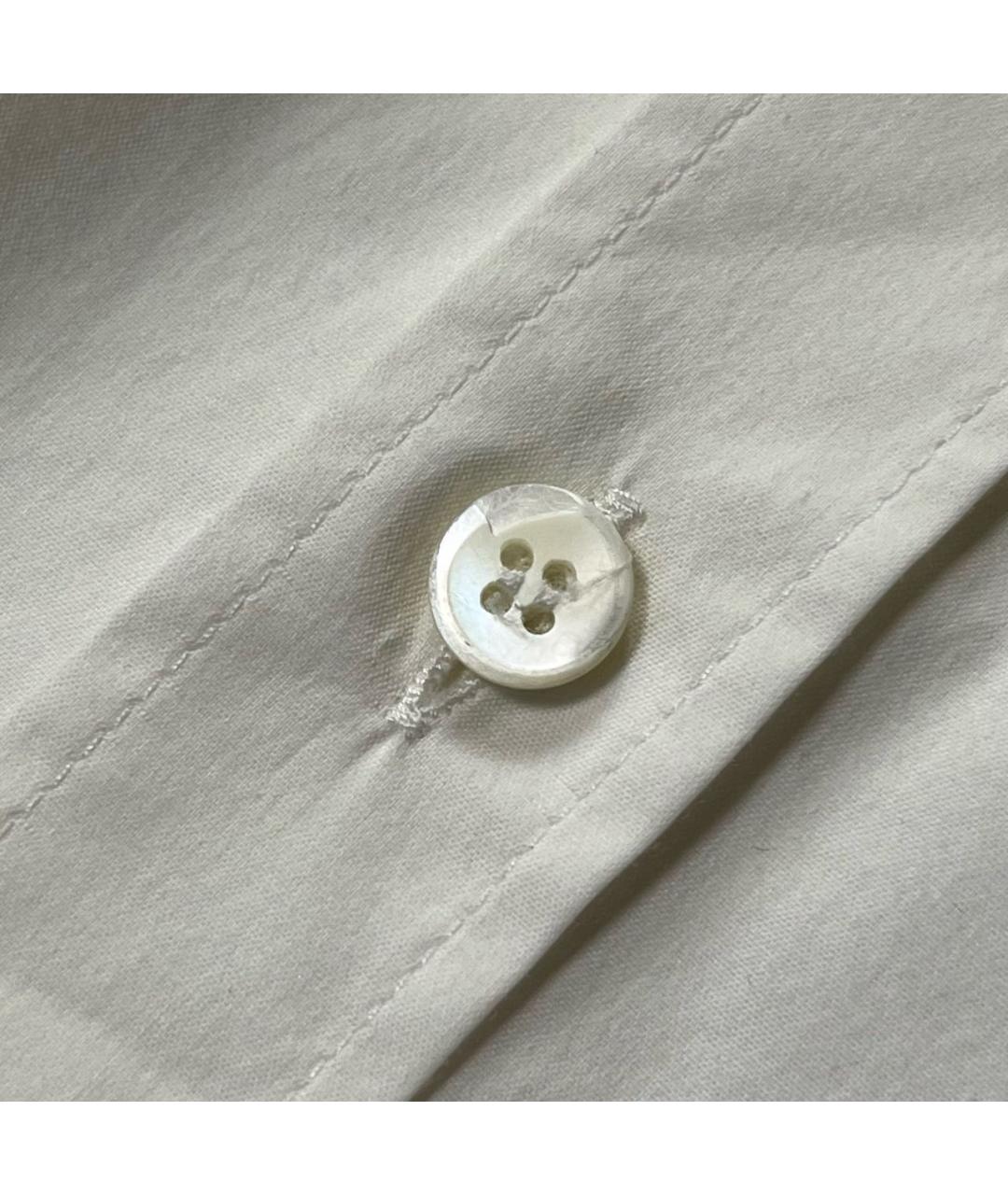 DOLCE&GABBANA Белая хлопковая классическая рубашка, фото 4