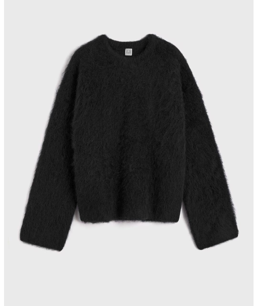 TOTEME Черный шерстяной джемпер / свитер, фото 8