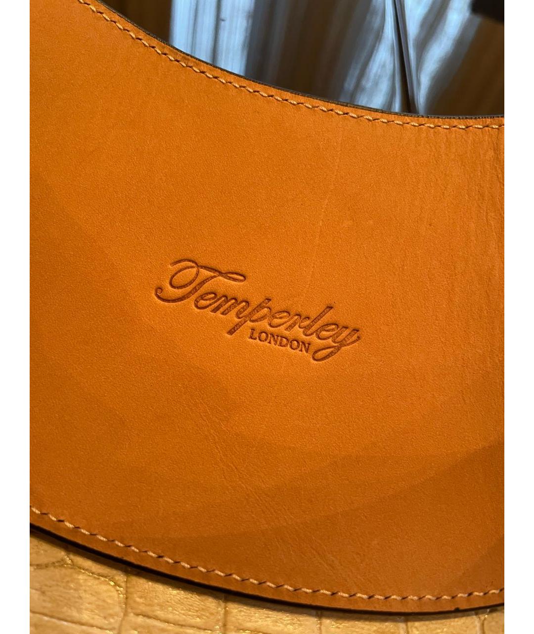 TEMPERLEY LONDON Черный ремень из экзотической кожи, фото 6