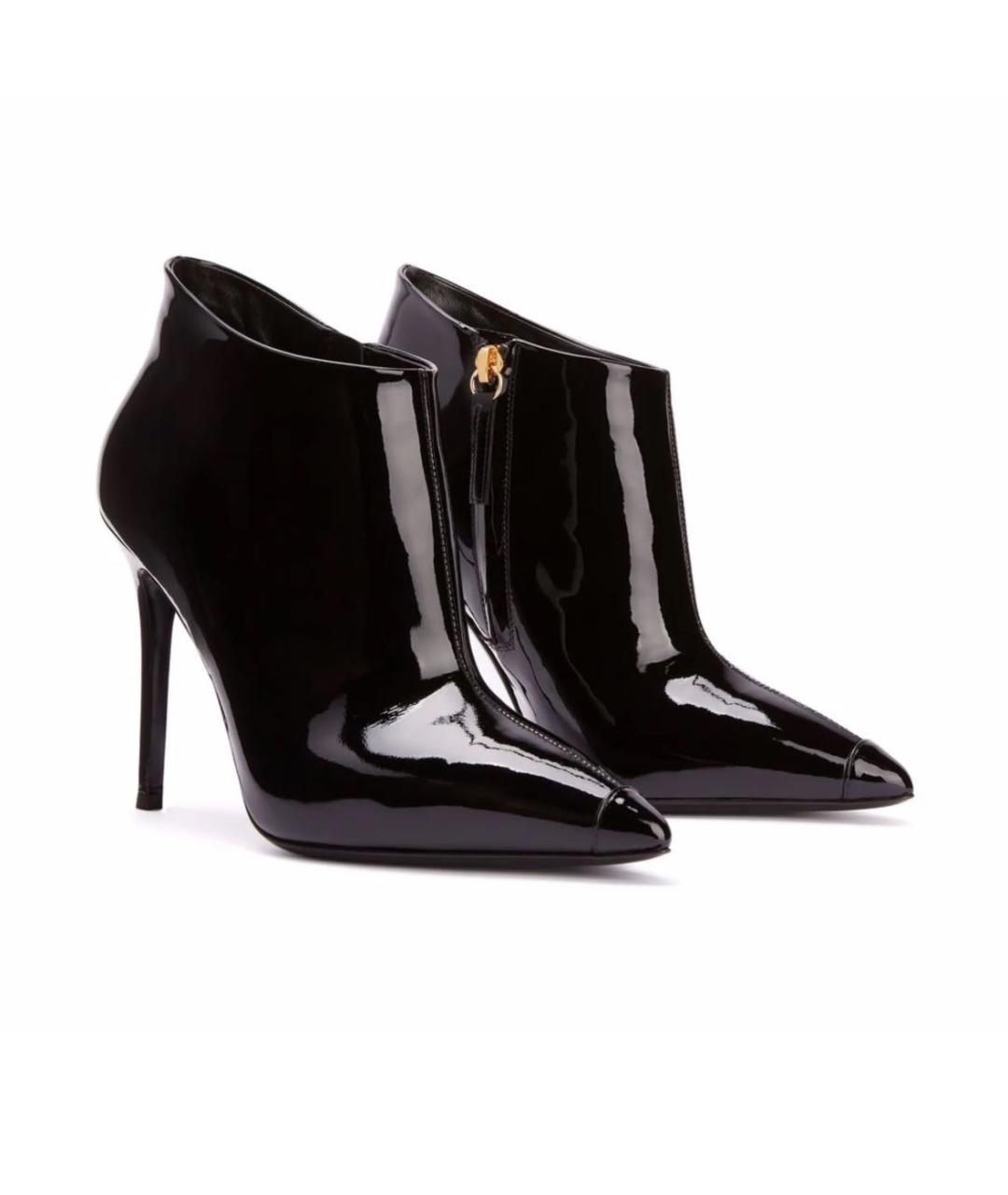 GIUSEPPE ZANOTTI DESIGN Черные ботильоны из лакированной кожи, фото 7