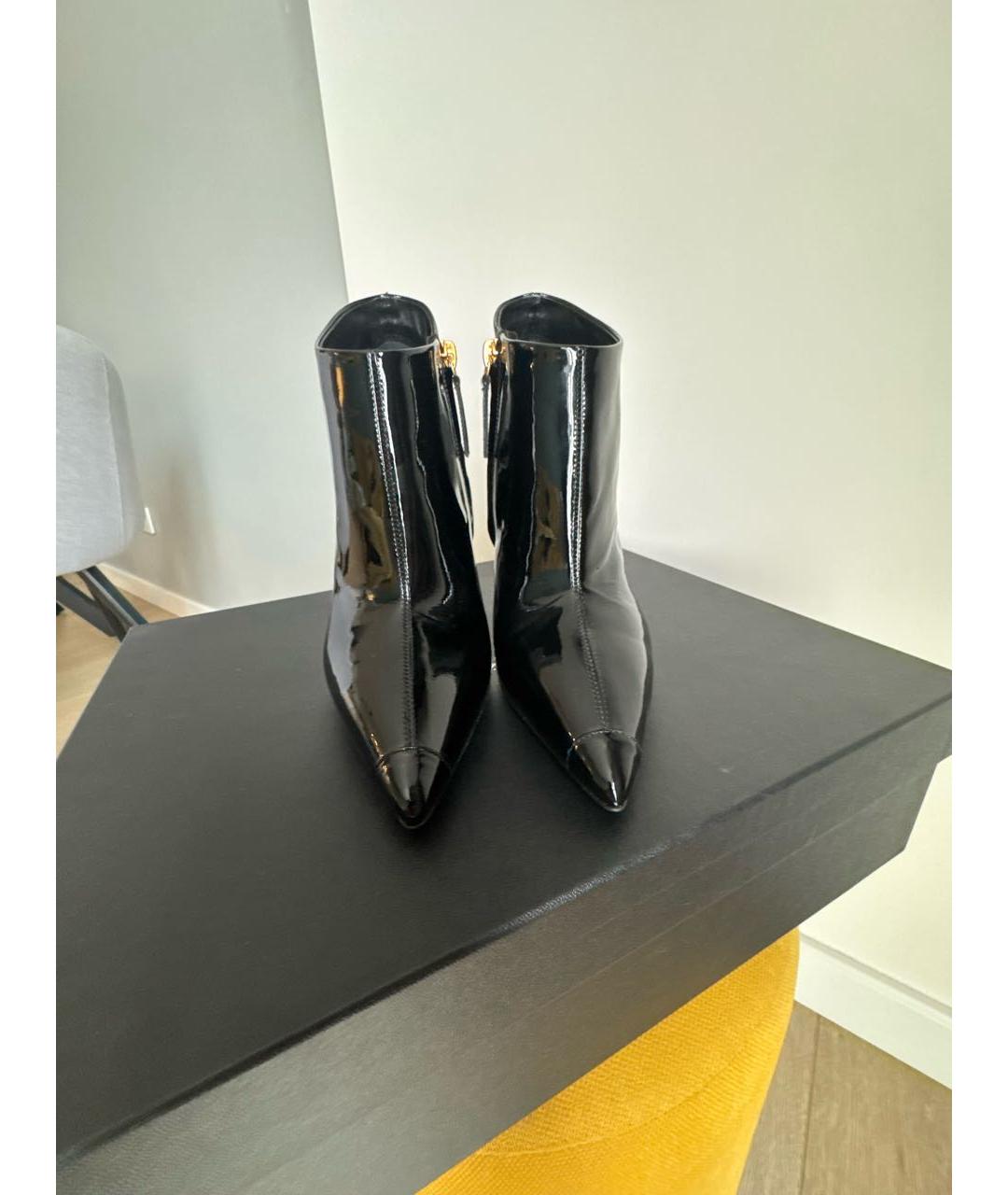 GIUSEPPE ZANOTTI DESIGN Черные ботильоны из лакированной кожи, фото 2