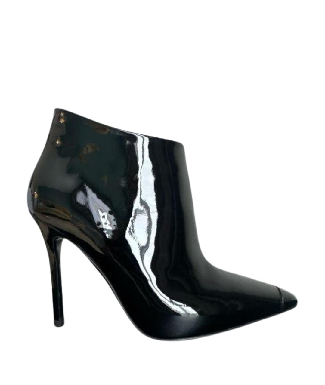 GIUSEPPE ZANOTTI DESIGN Черные ботильоны из лакированной кожи, фото 1