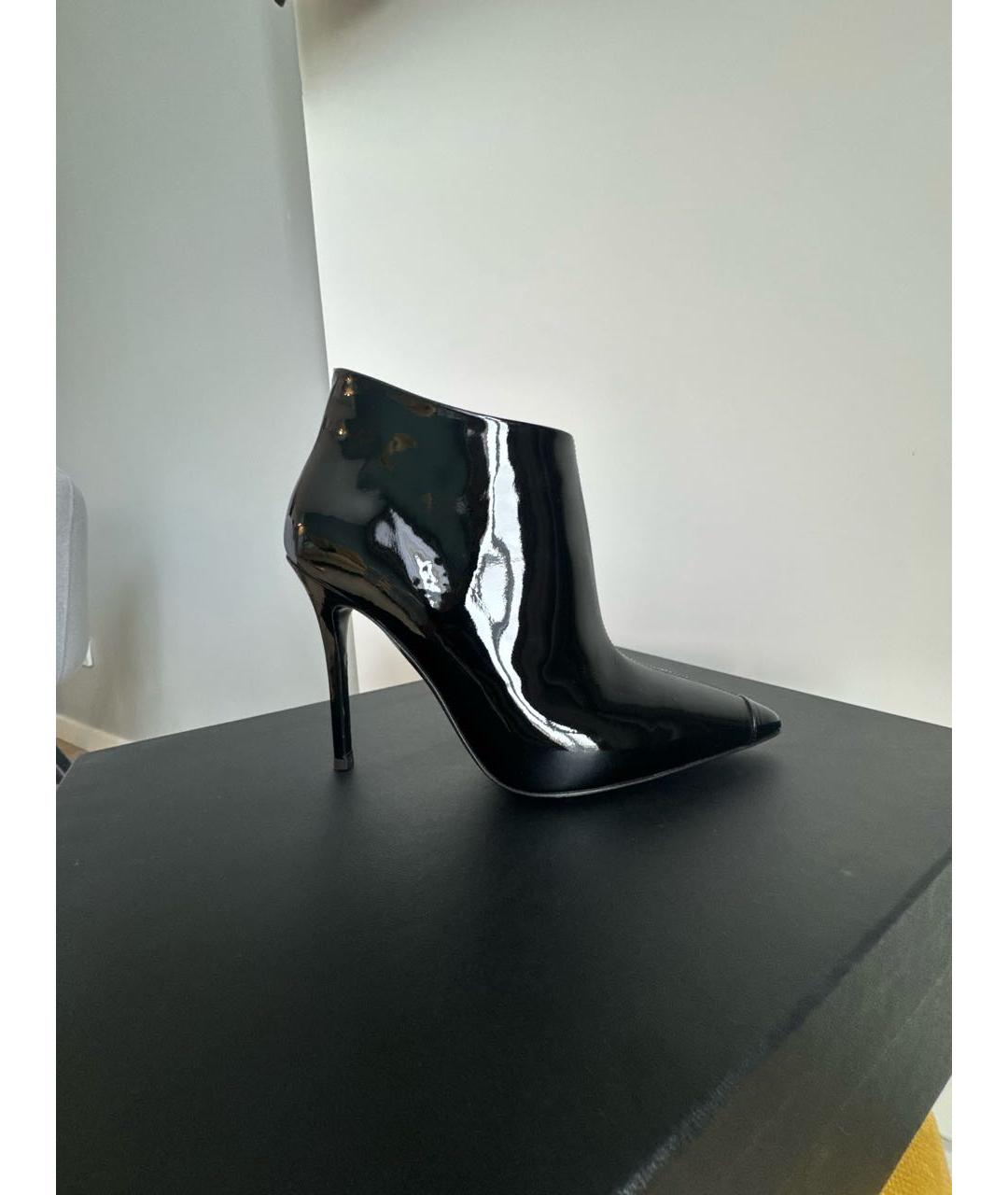 GIUSEPPE ZANOTTI DESIGN Черные ботильоны из лакированной кожи, фото 8