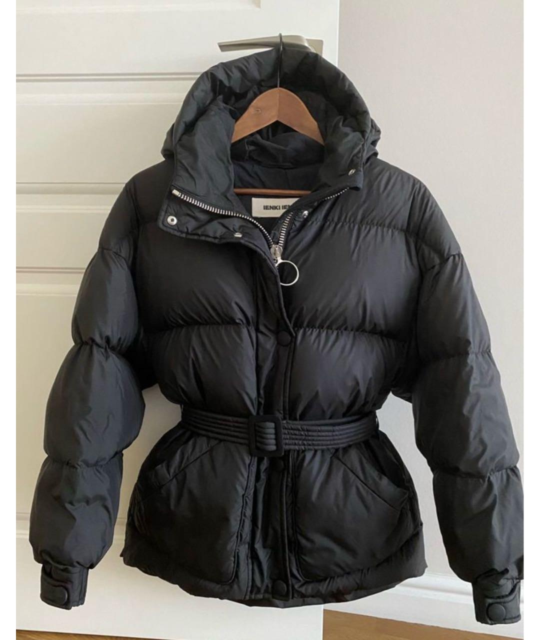 IENKI IENKI Черный полиэстеровый пуховик, фото 6