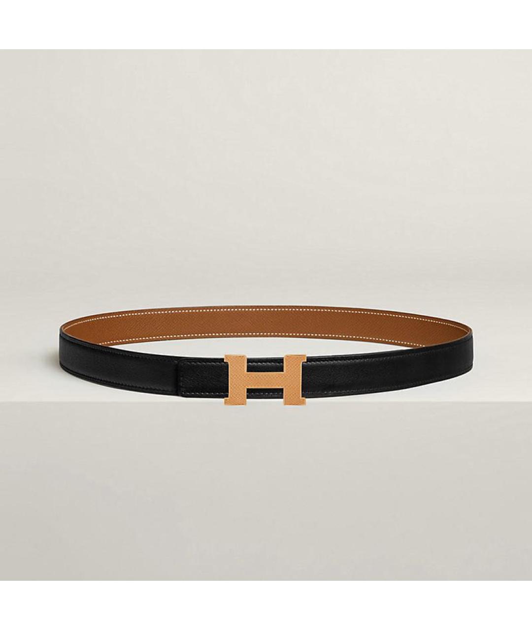 HERMES Коричневый кожаный ремень, фото 3