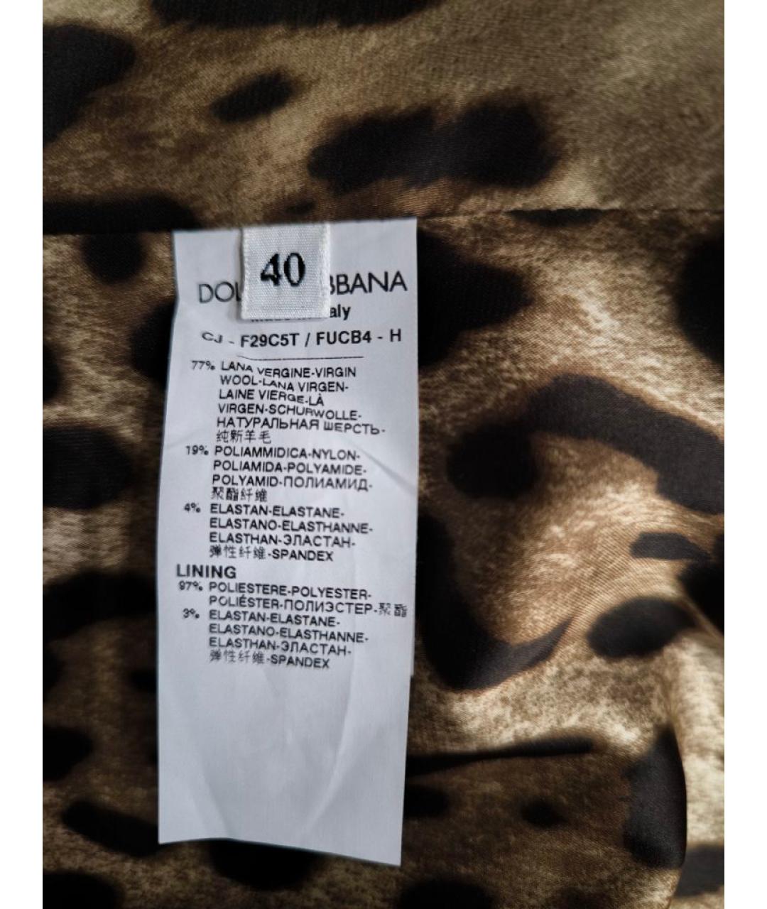 DOLCE&GABBANA Черный шерстяной жакет/пиджак, фото 5