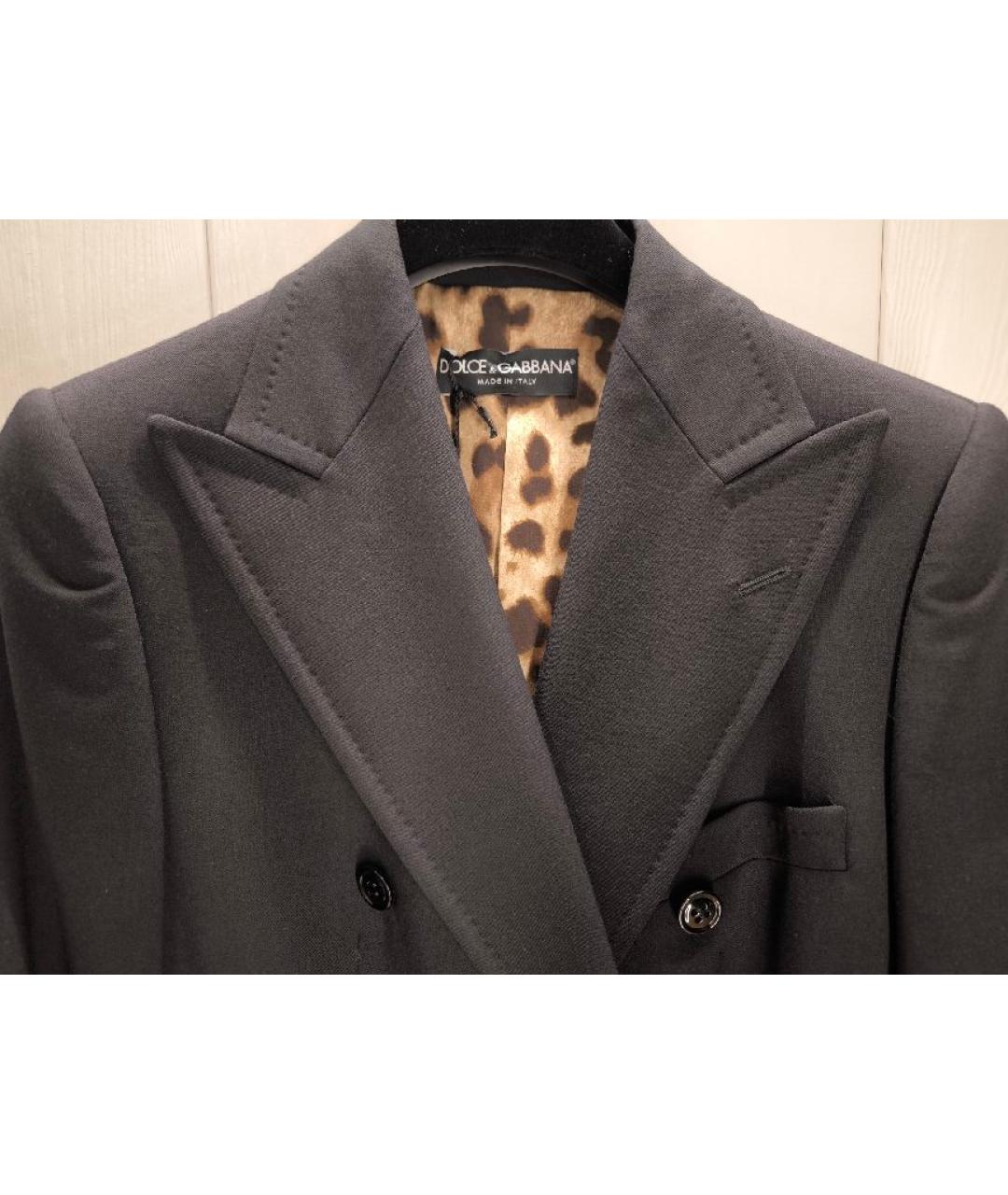 DOLCE&GABBANA Черный шерстяной жакет/пиджак, фото 3