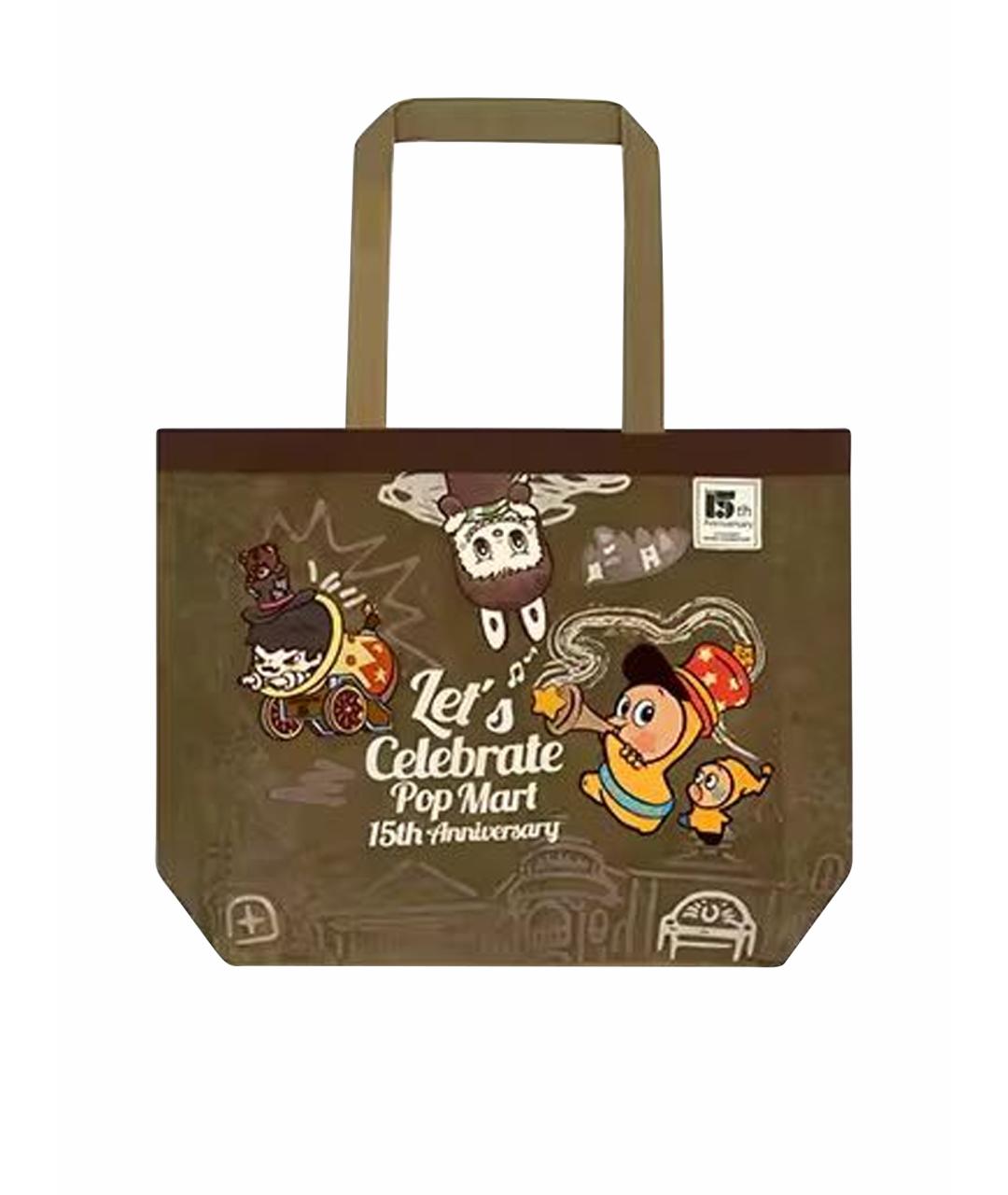 Labubu Хаки тканевая сумка тоут, фото 1