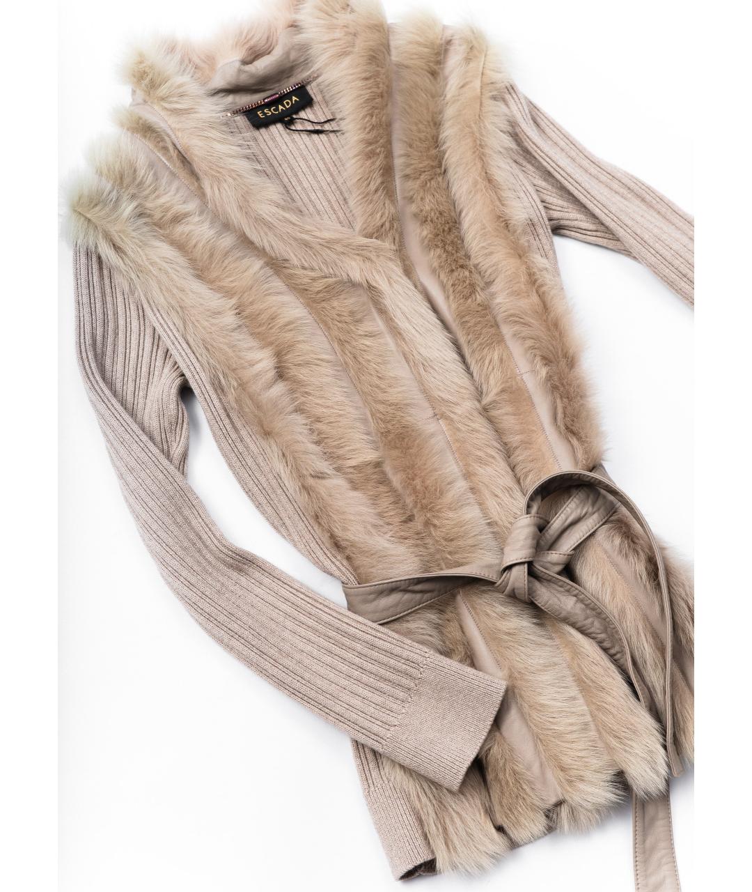 ESCADA Бежевый шерстяной кардиган, фото 4