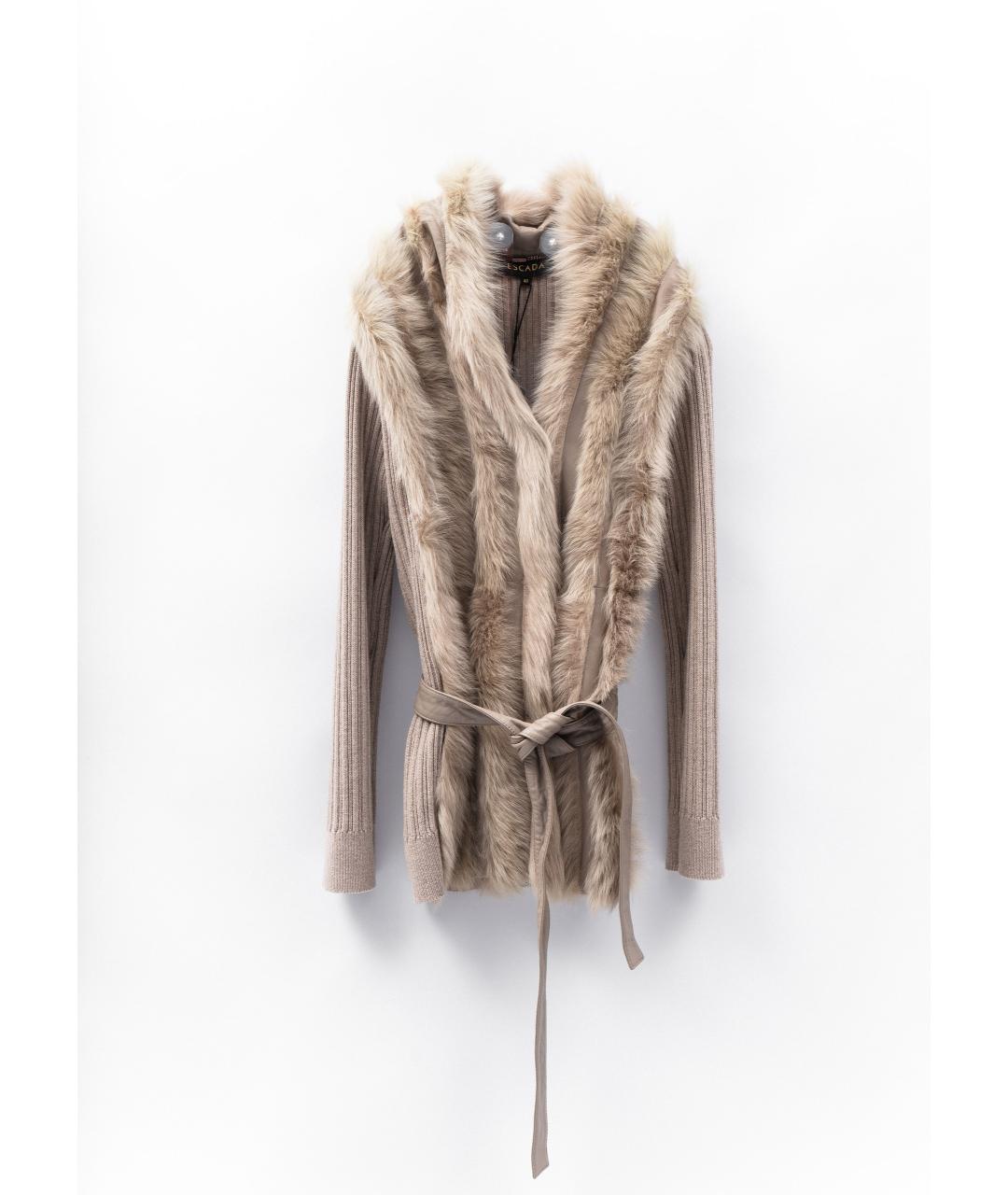 ESCADA Бежевый шерстяной кардиган, фото 7