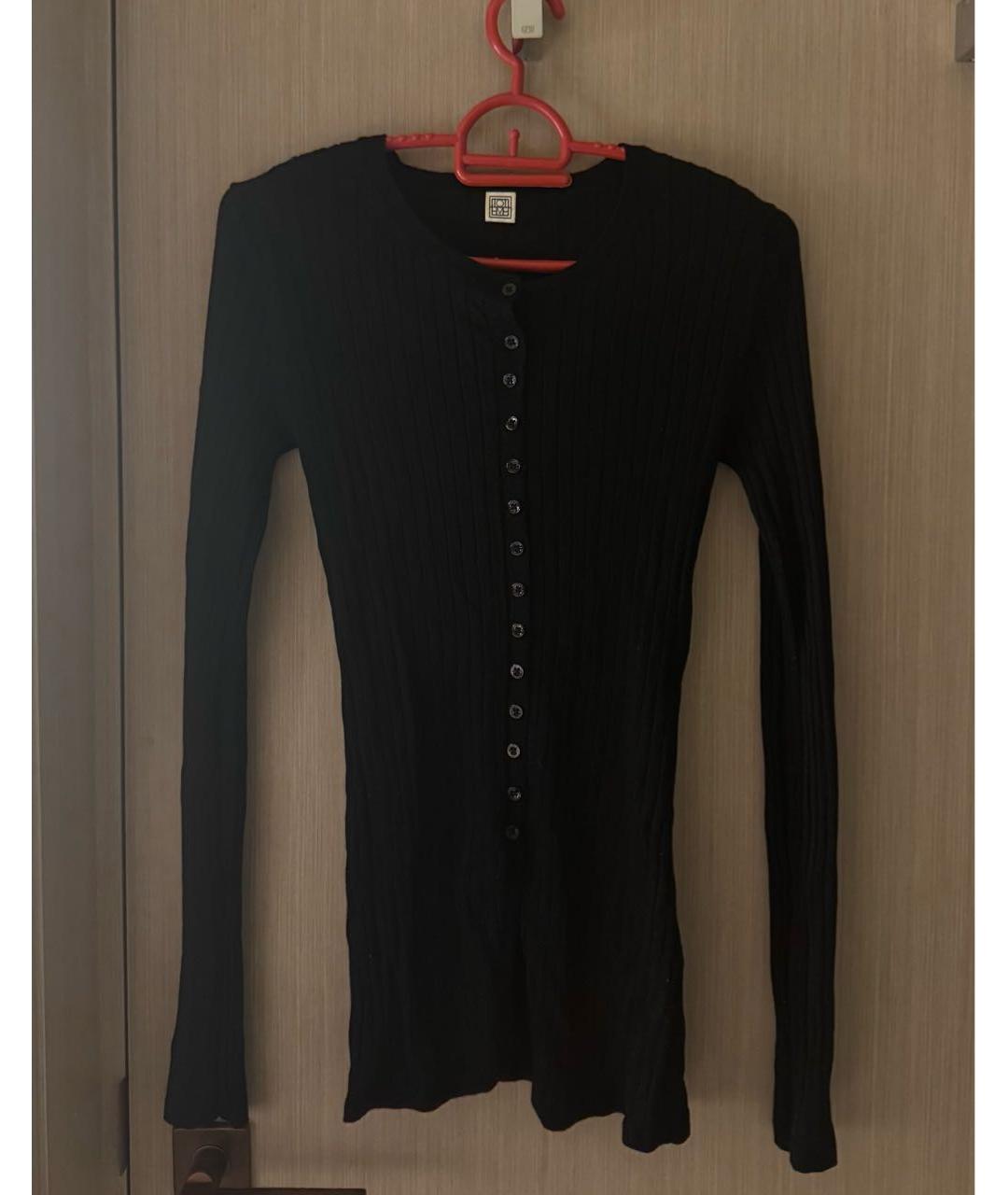 TOTEME Черный шерстяной кардиган, фото 4