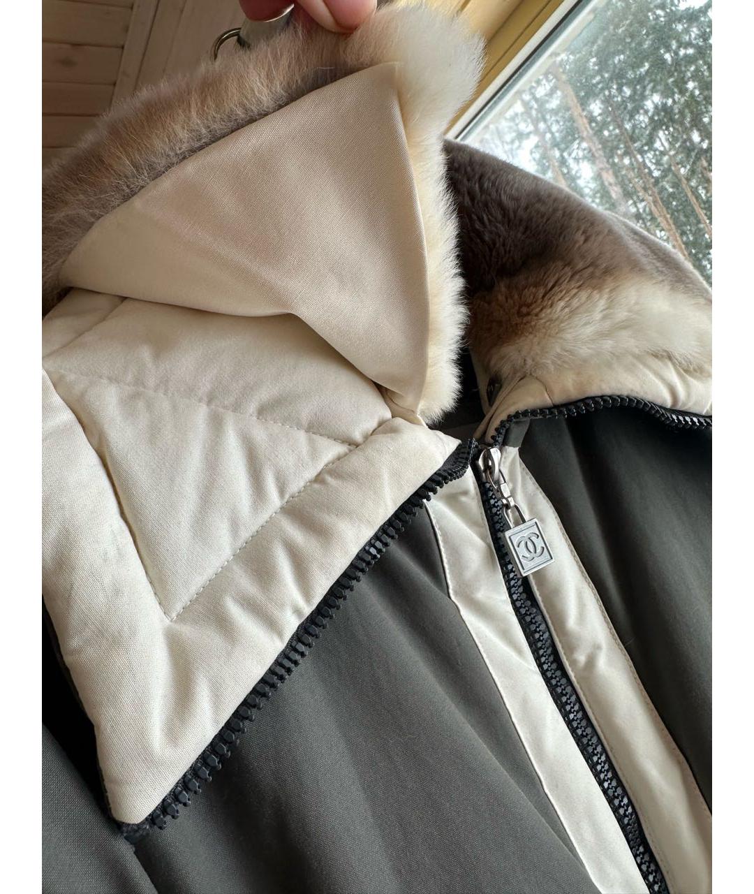 CHANEL Хаки куртка, фото 4