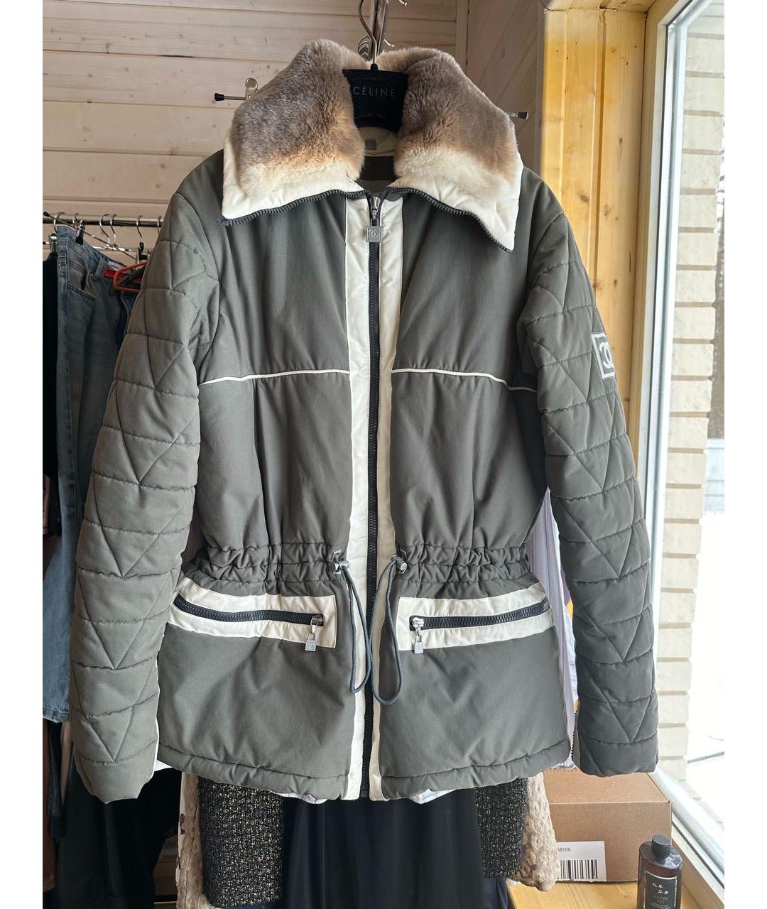 CHANEL Хаки куртка, фото 9